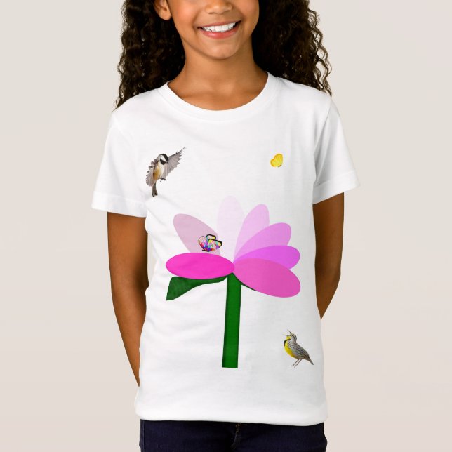 Springtime Friends Girls' T-Shirts (Framsida)