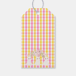Springtime Gingham Presentetikett