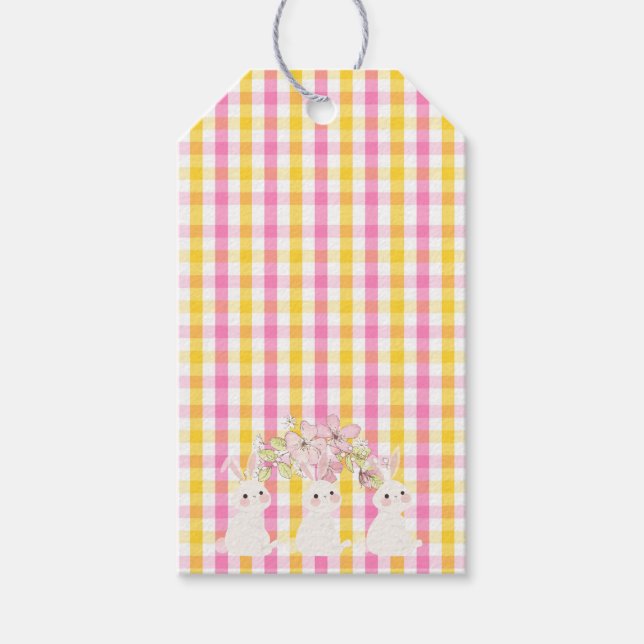 Springtime Gingham Presentetikett (Framsidan)