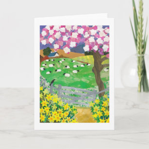 Springtime-hälsningskort Kort
