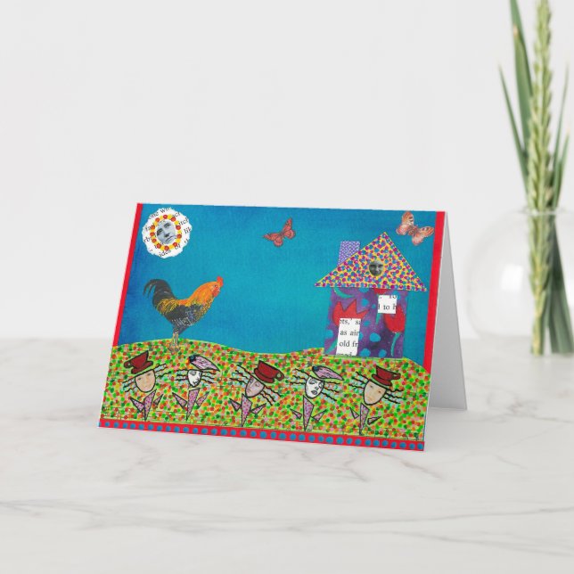 Springtime-hälsningskort Kort (Framsida)