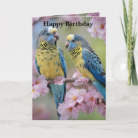 Springtime Harmony: Blue- och Gult Budgies