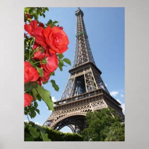 Springtime i Eiffel Torn Poster