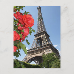 Springtime i Eiffel Torn Vykort