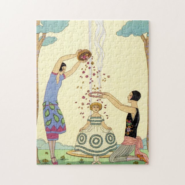 Springtime i frankrikeart déco pussel (Vertikal)