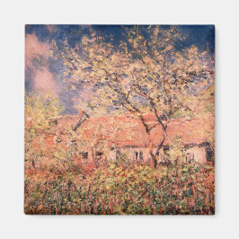 Springtime i Giverny av Claude Monet Magnet