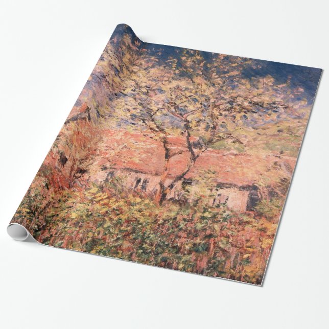 Springtime i Giverny av Claude Monet Presentpapper (Utrullad)