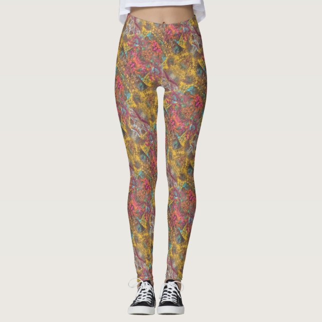Springtime i öknen leggings (Framsida)