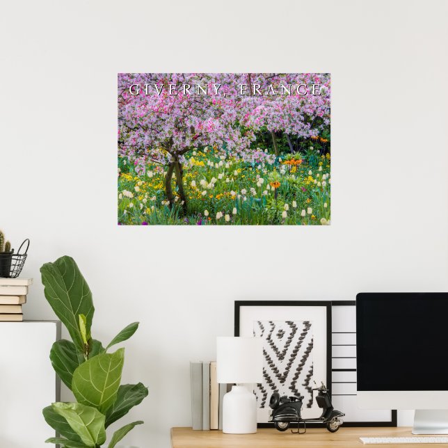 Springtime in Claude Monets Garden Poster (Hemmakontoret)