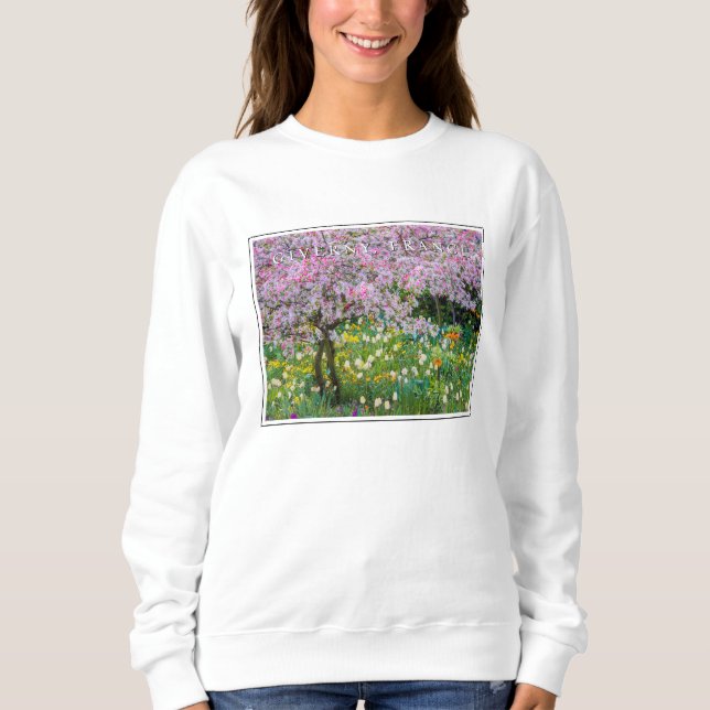 Springtime in Claude Monets Garden T Shirt (Framsida)
