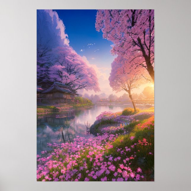 Springtime in Countryside Poster (Framsidan)