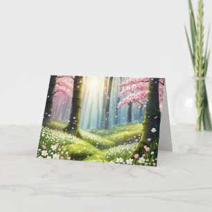 Springtime in Forest Sympathy Kort