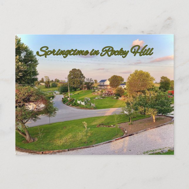 Springtime in Rocky Hill  Vykort (Framsida)