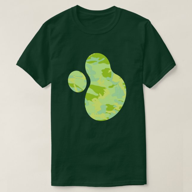 SpringTime Kamouflage Mönster Färgfläck v2 T Shirt (Design framsida)