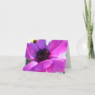 Springtime Lila Anemone Note Card Tack Kort