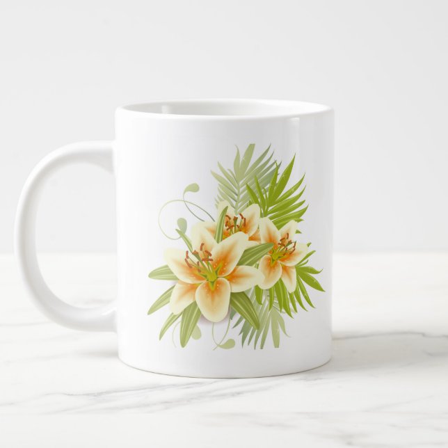 Springtime Lilies Jumbo Mugg (Vänster)