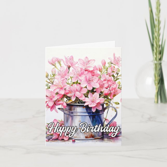 Springtime Lily Flower Illustration Kort (Framsida)