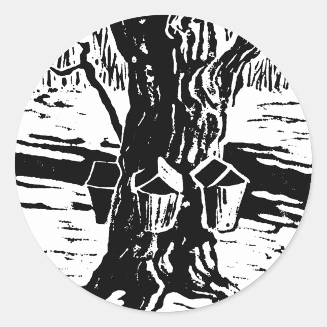 Springtime Magic Sticker Runt Klistermärke (Framsida)