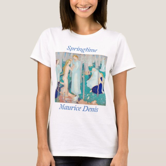 Springtime Maurice Denis Art nouveau T-Shirt (Framsida)