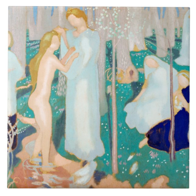 Springtime, Maurice Denis Kakelplatta (Framsidan)