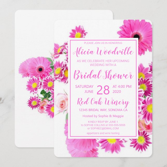 Springtime-Möhippa Inbjudningar (Fram/baksida)