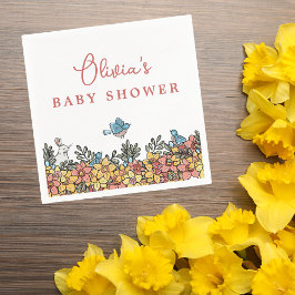 Springtime Påsk Baby Shower Pappersservett
