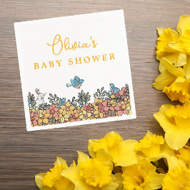 Springtime Påsk Baby Shower Pappersservett