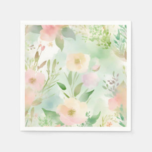 Springtime Pastel Watercolor Pappersservett