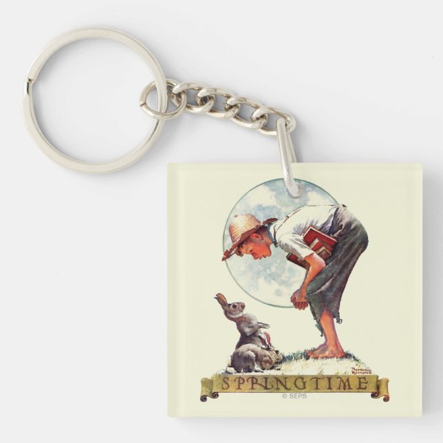 Springtime pojke 1935 med kaninen (Framsidan)