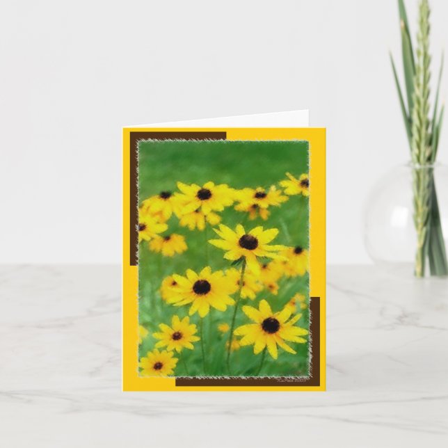 Springtime Susies Notecard Kort (Framsida)