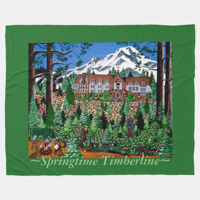 ~Springtime Timberline Fleece Blanket~ (Framsidan (Horisontell))