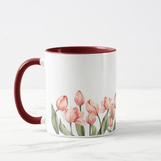 Springtime Tulip-kaffe Mugg (Vänster)