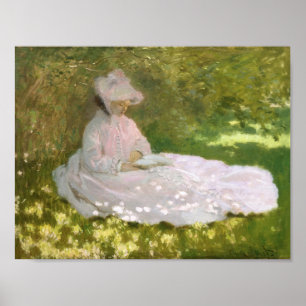 Springtime vid Claude Monet Poster