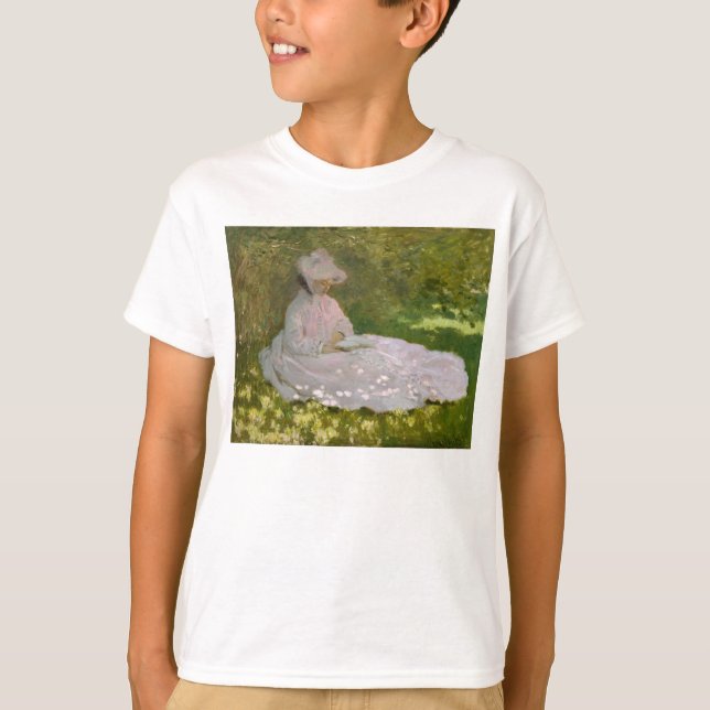 Springtime vid Claude Monet T-shirt (Framsida)