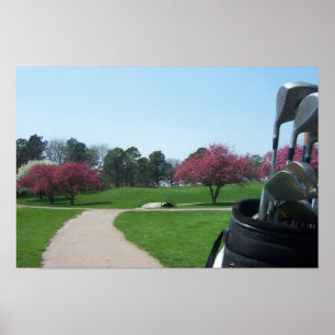 Springtimegolfspel Poster