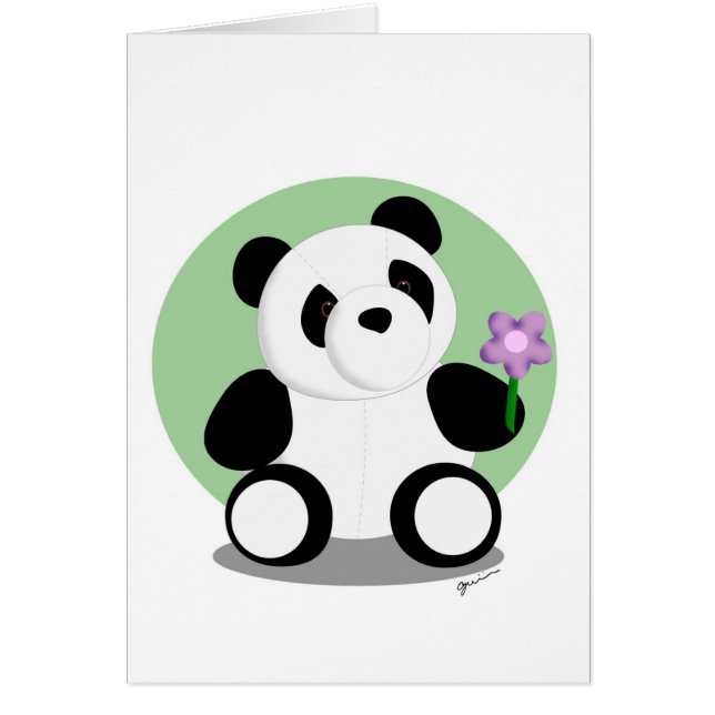 SpringtimePandakort Hälsningskort (Framsidan)