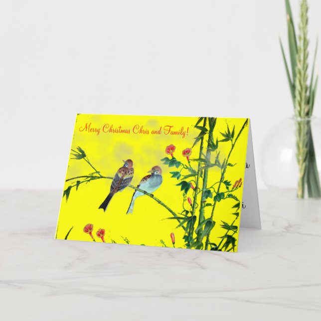 SpringtimeSparrows Helgkort (Framsida)