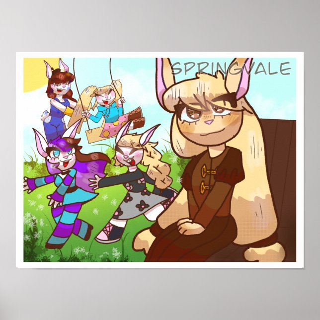 Springvale Rabbits Affisch  (Framsidan)