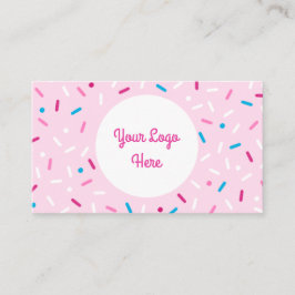 Sprinklackerad, färglös, söt visitkort