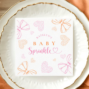 Sprinklad band Baby Shower servetter