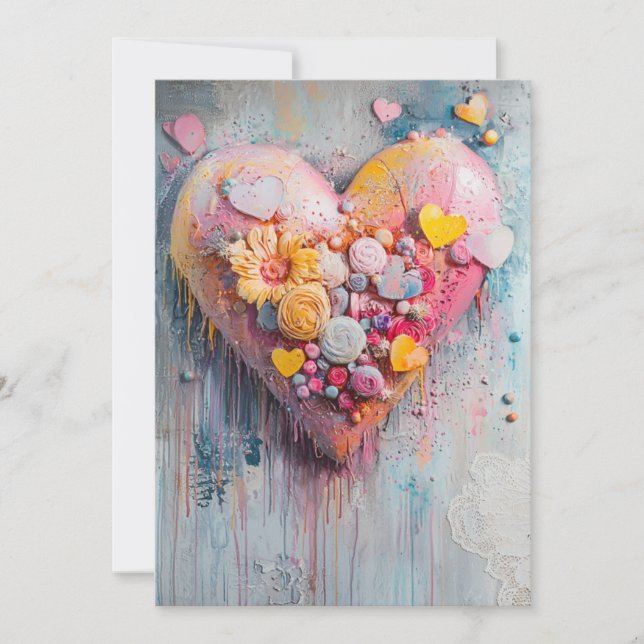 Sprinklad med Kärlek Inbjudan | Söta punkter (Framsida)