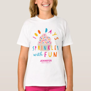 Sprinklad med Roligt Cupkaka 100 dagar i skolan T Shirt