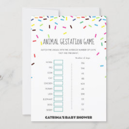 Sprinkle Baby Shower - Editable Namn, 5x7 Inbjudningar