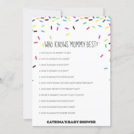 Sprinkle Baby Shower - Editable Namn, 5x7 Inbjudningar
