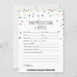 Sprinkle Baby Shower - Editable Namn, 5x7 Inbjudningar