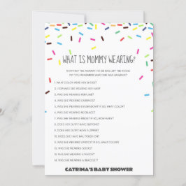 Sprinkle Baby Shower - Editable Namn, 5x7 Inbjudningar