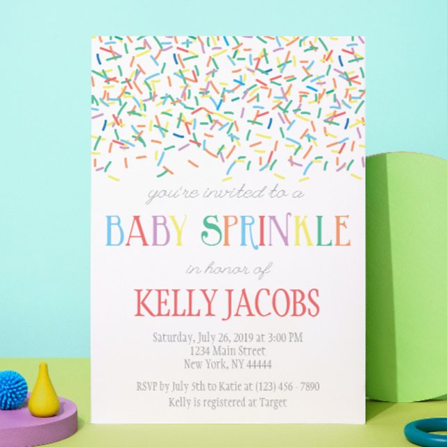 Sprinkle Baby Shower-inbjudan Inbjudningar (Skapare uppladdad)