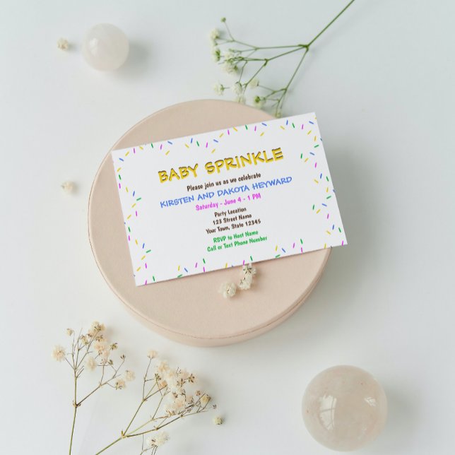 Sprinkle Baby Shower-inbjudan Inbjudningar (Skapare uppladdad)
