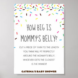 Sprinkle Baby Shower Party-tecken Poster