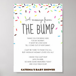 Sprinkle Baby Shower Party-tecken Poster